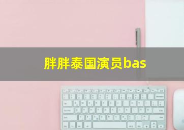 胖胖泰国演员bas