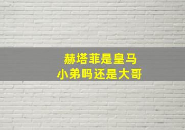 赫塔菲是皇马小弟吗还是大哥