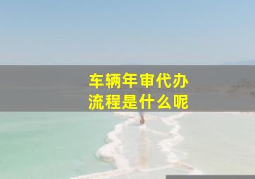 车辆年审代办流程是什么呢