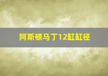 阿斯顿马丁12缸缸径