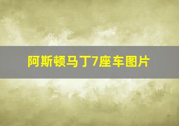 阿斯顿马丁7座车图片