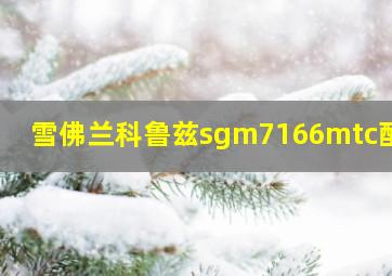 雪佛兰科鲁兹sgm7166mtc配置